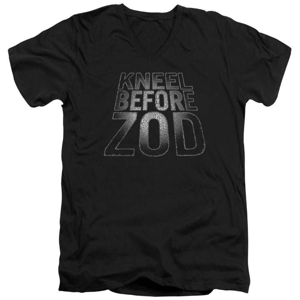 SUPERMAN BEFORE ZOD - S/S ADULT V-NECK - BLACK T-Shirt