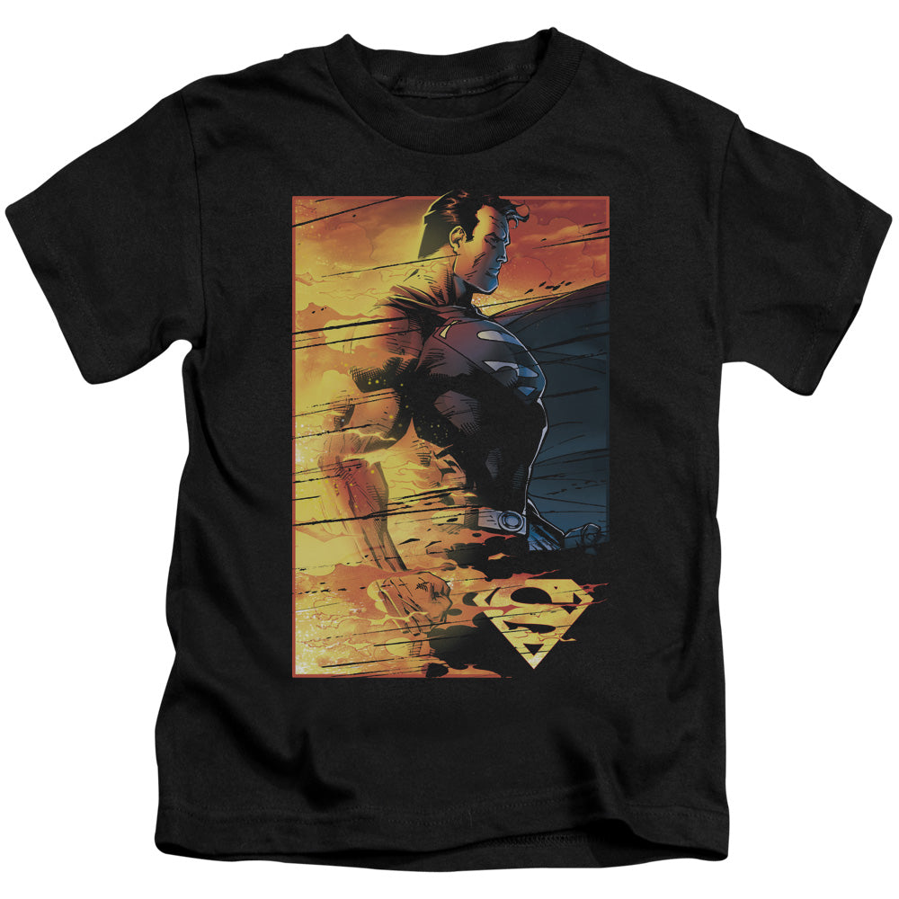 SUPERMAN FIREPROOF - S/S JUVENILE 18/1 - BLACK - T-Shirt