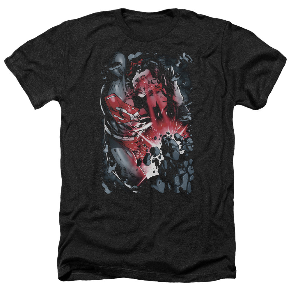 Superman - Heat Blast - Adult Heather-black