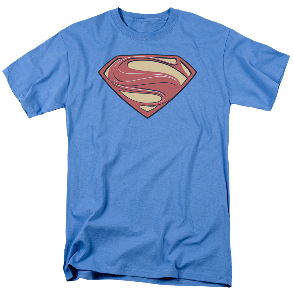 Man Of Steel - New Solid Shield - Short Sleeve Adult 18/1 - Carolina Blue T-shirt