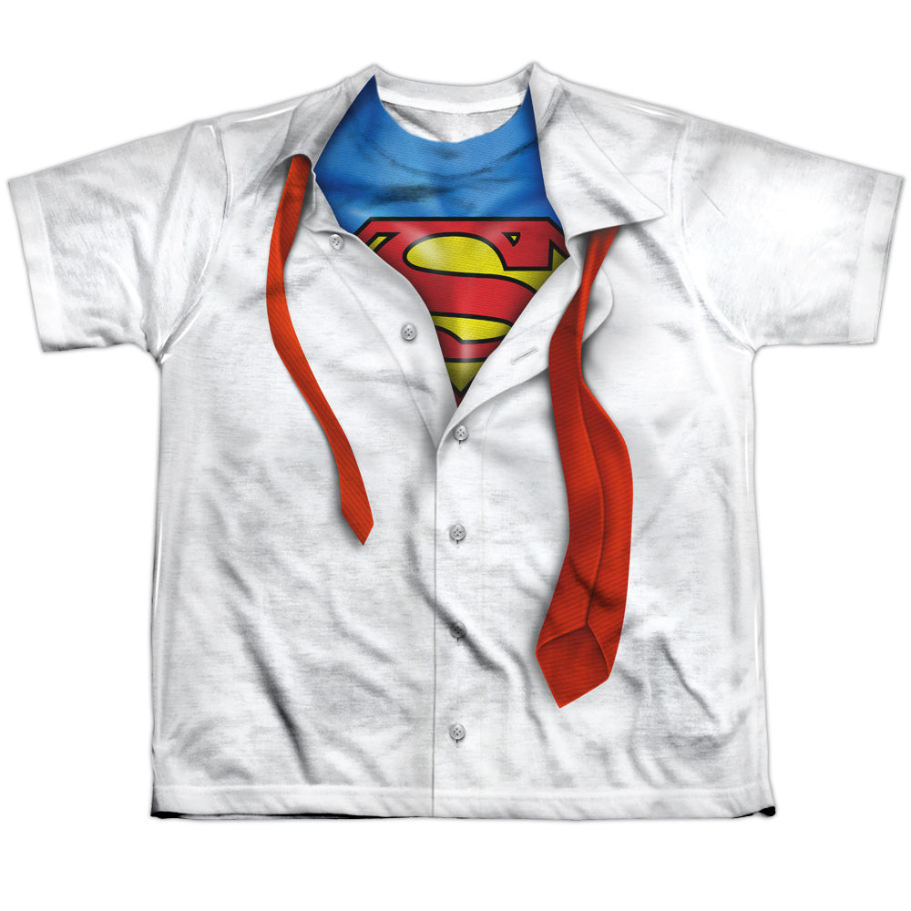 Superman - Im Superman - Short Sleeve Youth Poly Crew - White T-shirt