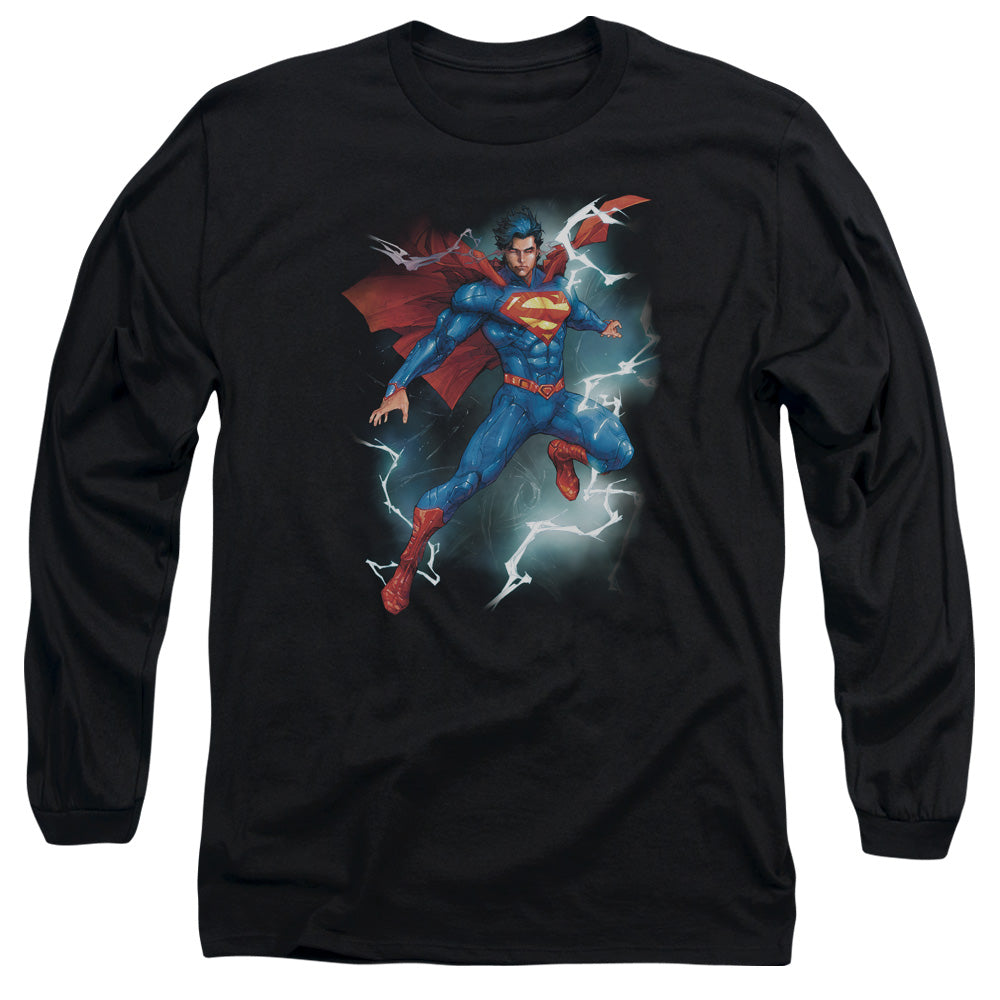 Superman - Annual #1 Cover - Long Sleeve Adult 18/1 - Black T-shirt