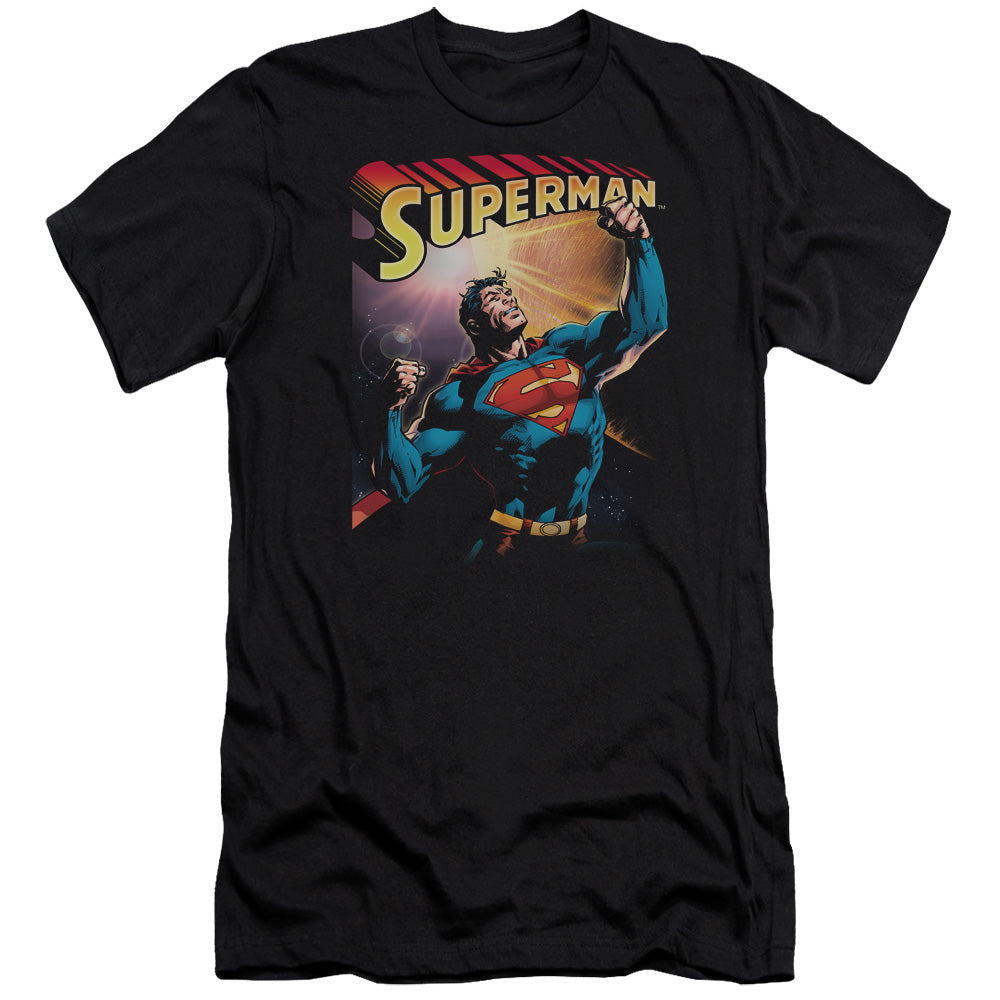 Superman - Victory - Short Sleeve Adult 30/1 - Black T-shirt