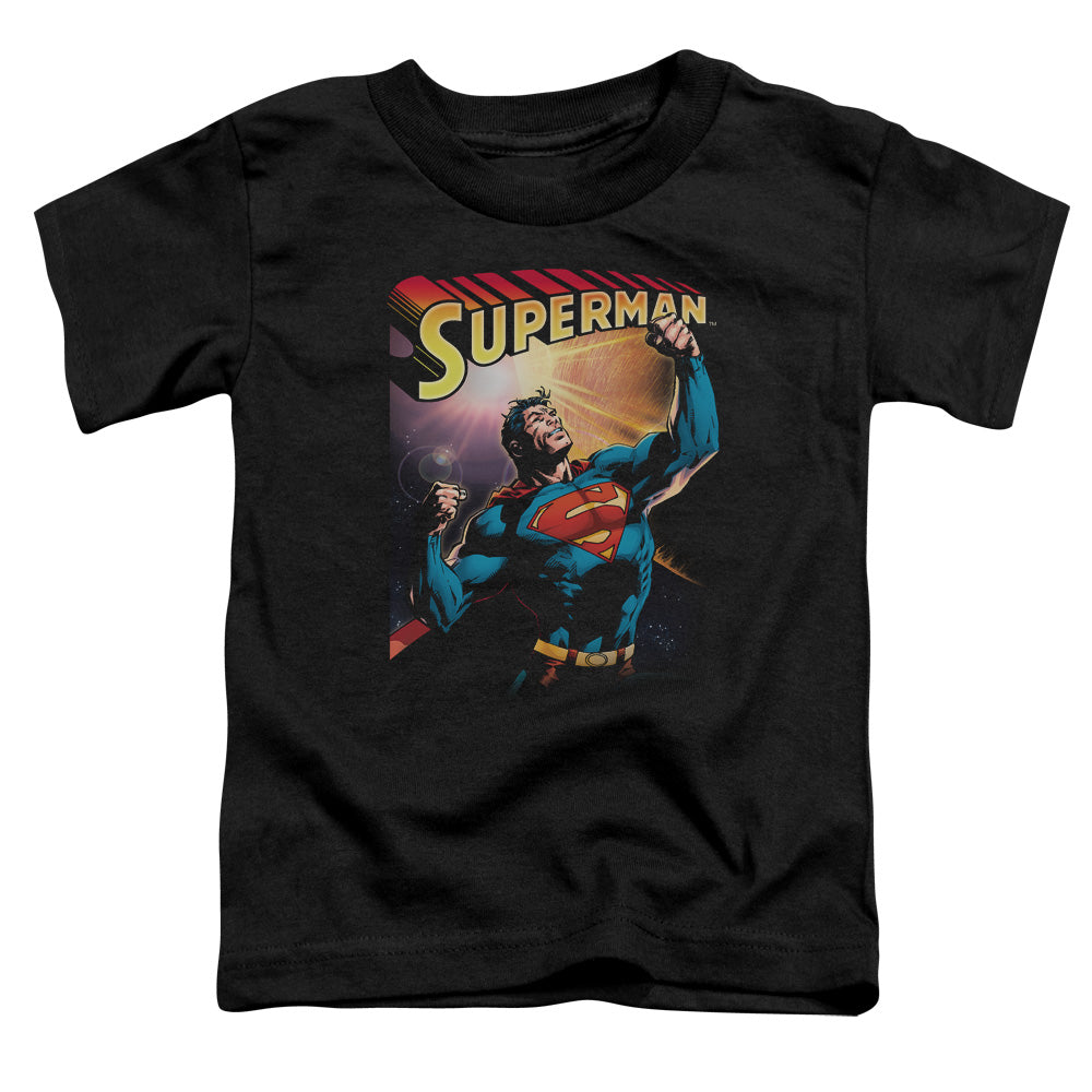 SUPERMAN VICTORY - S/S TODDLER TEE - BLACK - T-Shirt