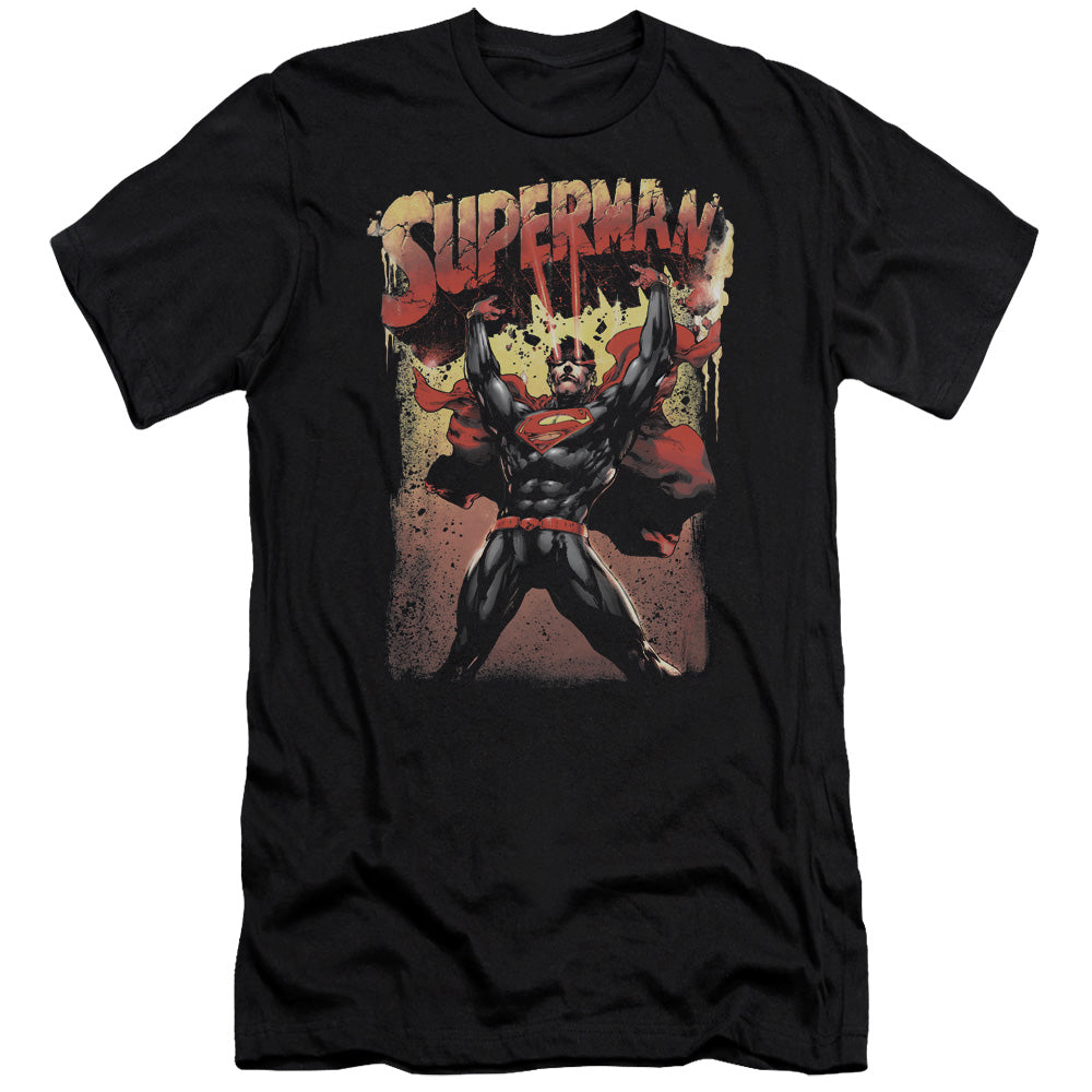 Superman - Lift Up - Short Sleeve Adult 30/1 - Black T-shirt