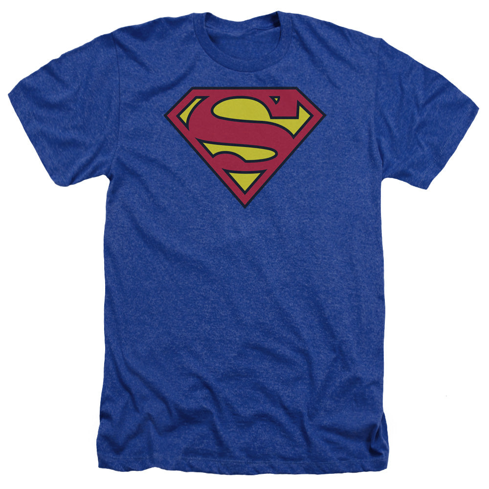 Superman - Classic Logo - Adult Heather - Royal Blue