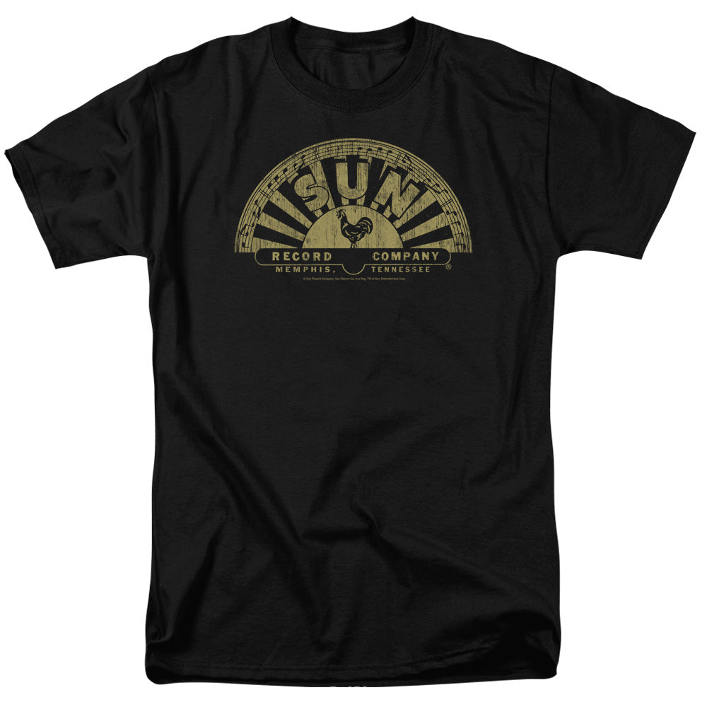 Sun - Tattered Logo - Short Sleeve Adult 18/1 - Black T-shirt