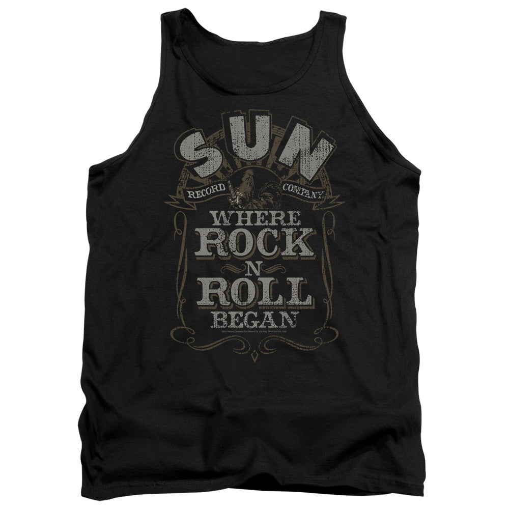 Sun - Where Rock Began - Adult Tank - Black