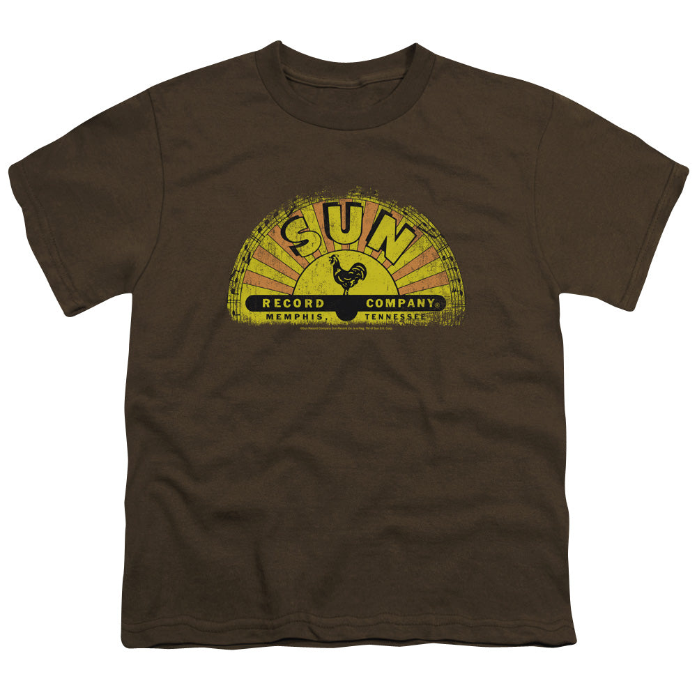 Sun - Vintage Logo - Short Sleeve Youth 18/1 - Coffee T-shirt