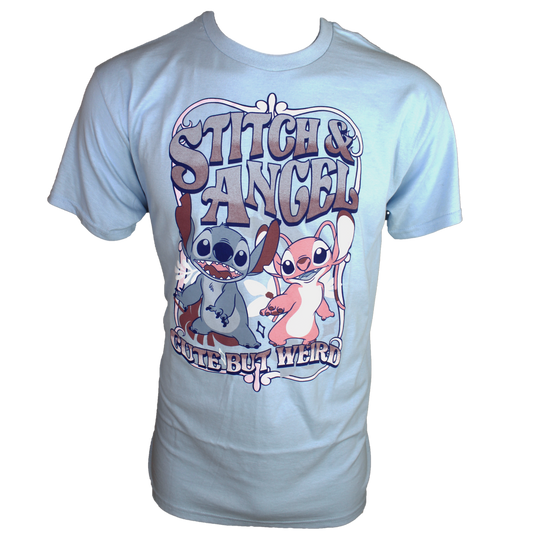 Disney Lilo & Stitch - Stich and Angel Cute But Weird T-Shirt