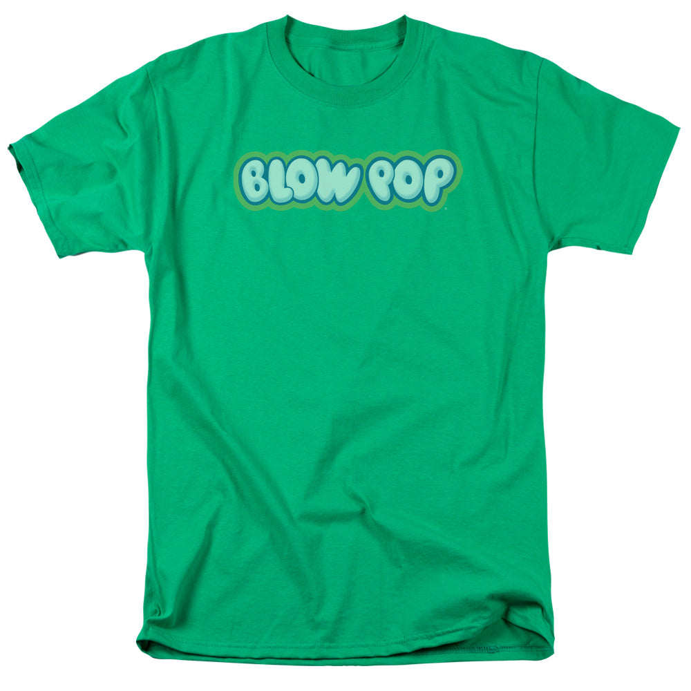 Tootsie Roll - Blow Pop Logo - Short Sleeve Adult 18/1 - Kelly Green T-shirt