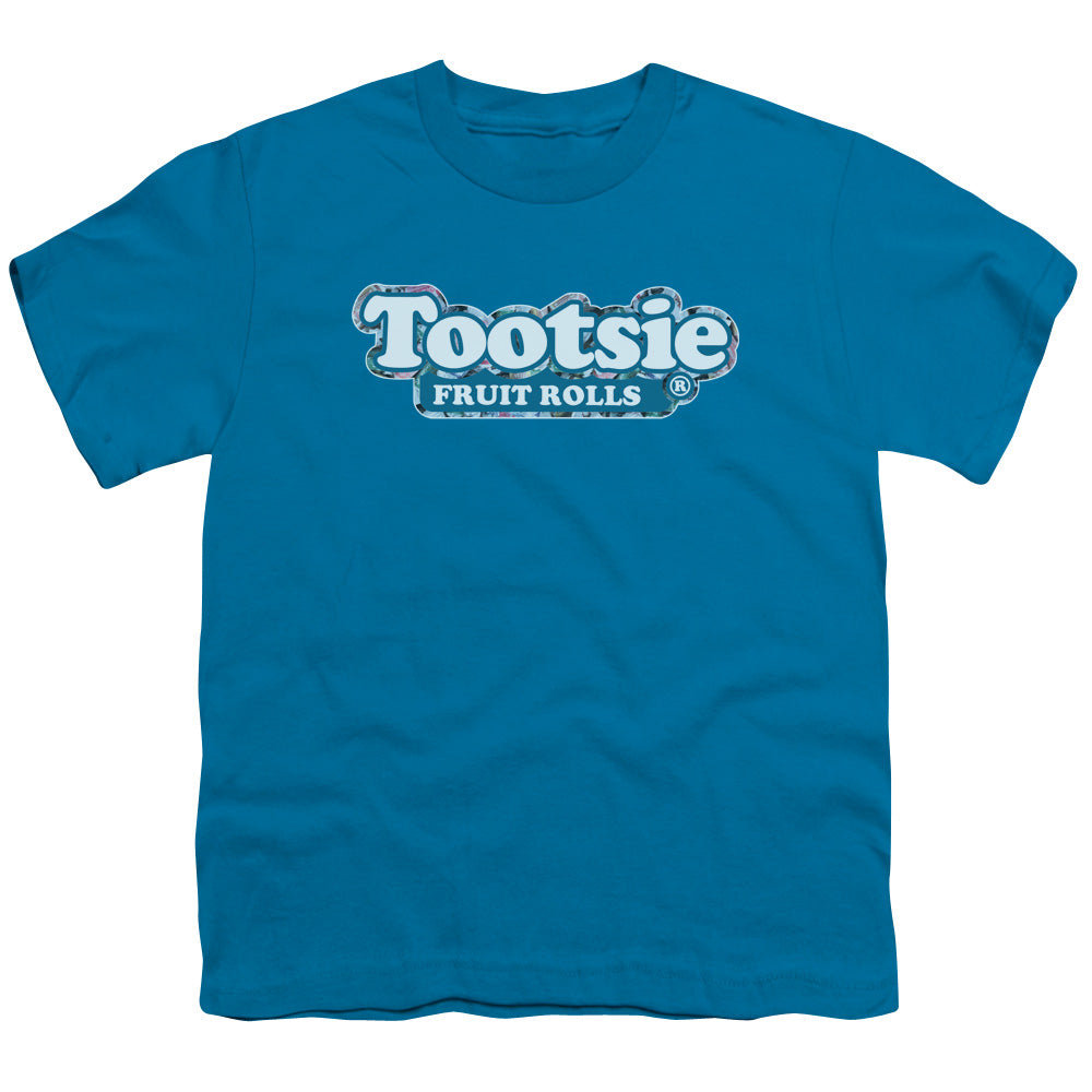 Tootsie Roll - Tootsie Fruit Rolls Logo - Short Sleeve Youth 18/1 - Turquoise T-shirt