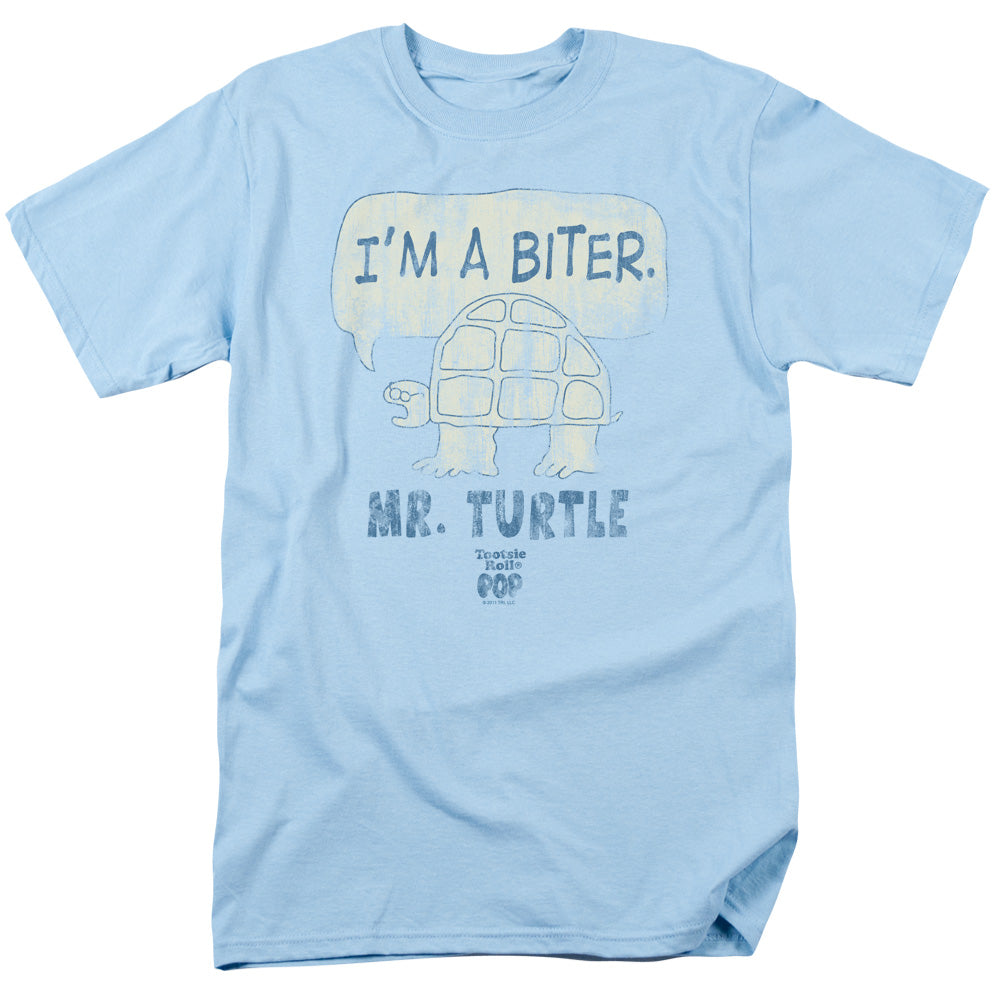 Tootsie Roll - Im A Biter - Short Sleeve Adult 18/1 - Light Blue T-shirt