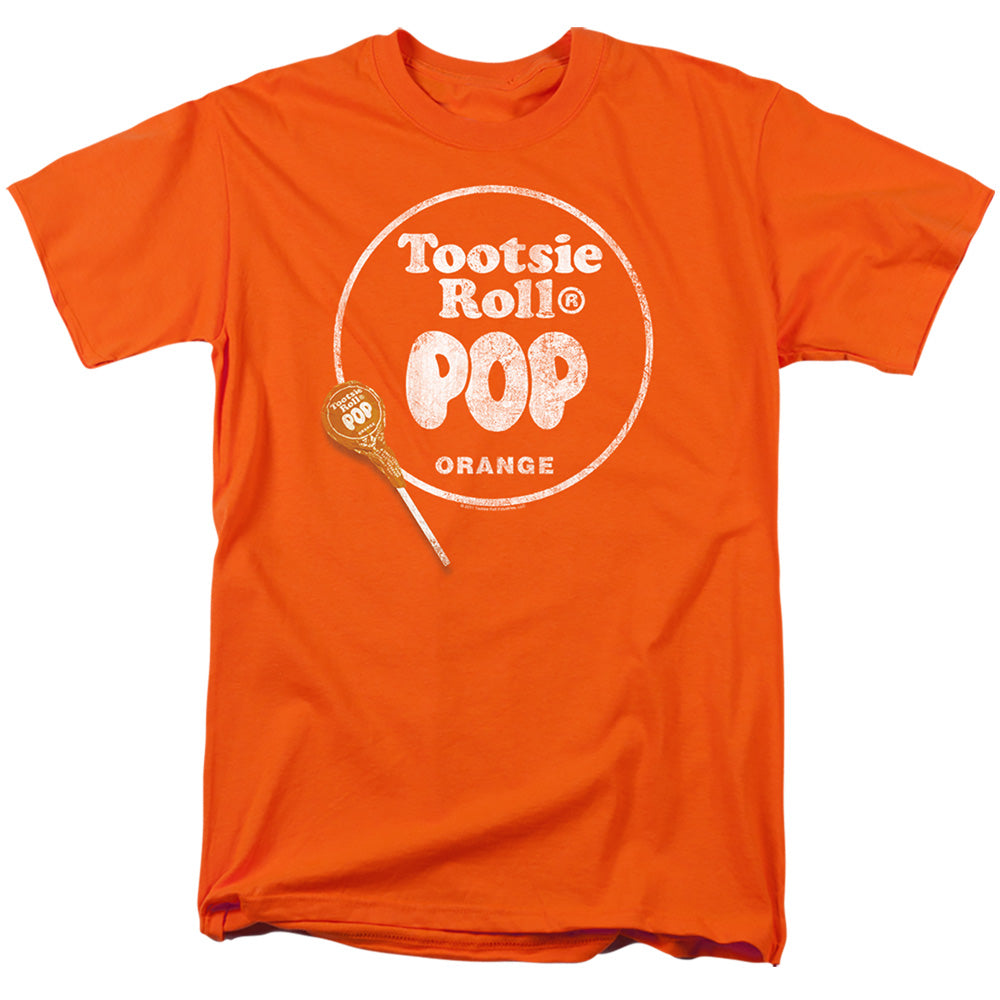 Tootsie Roll - Pop Logo - Short Sleeve Adult 18/1 - Orange T-shirt