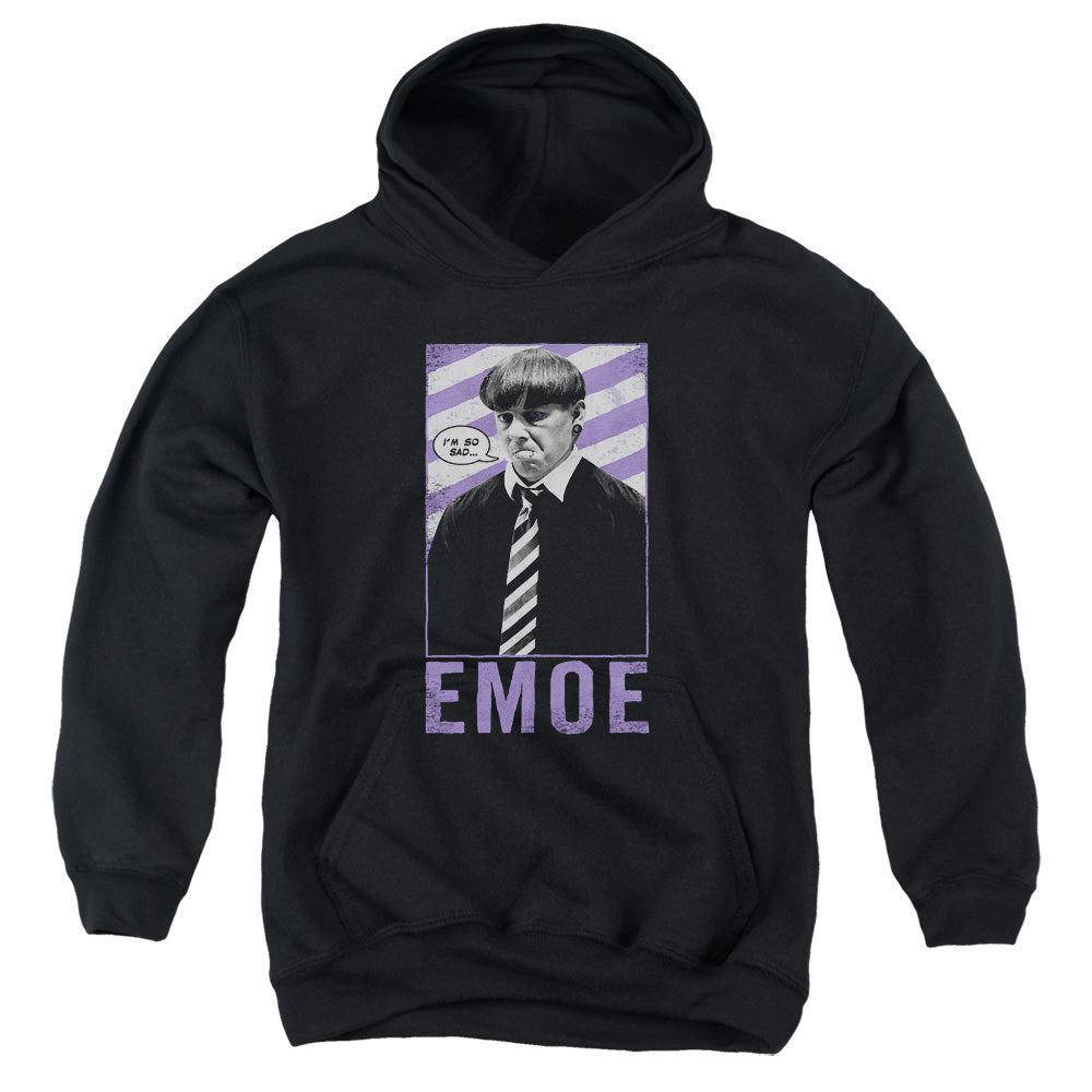 Three Stooges - Emoe - Youth Pull-over Hoodie - Black