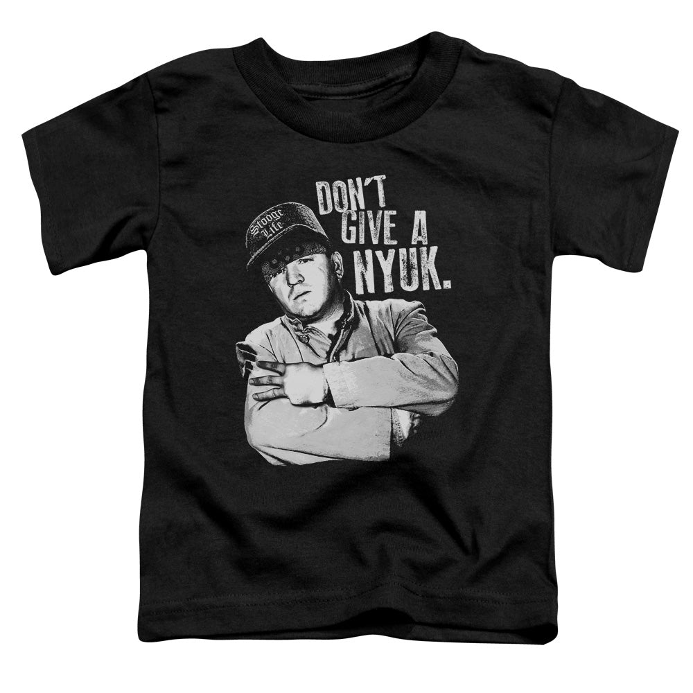 Three Stooges - Give A Nyuk - Short Sleeve Toddler Tee - Black T-shirt