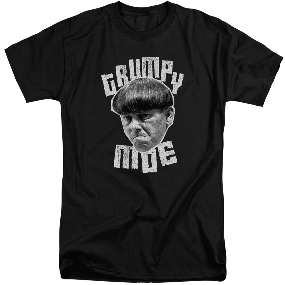 Three Stooges - Grumpy Moe - Short Sleeve Adult Tall - Black T-shirt