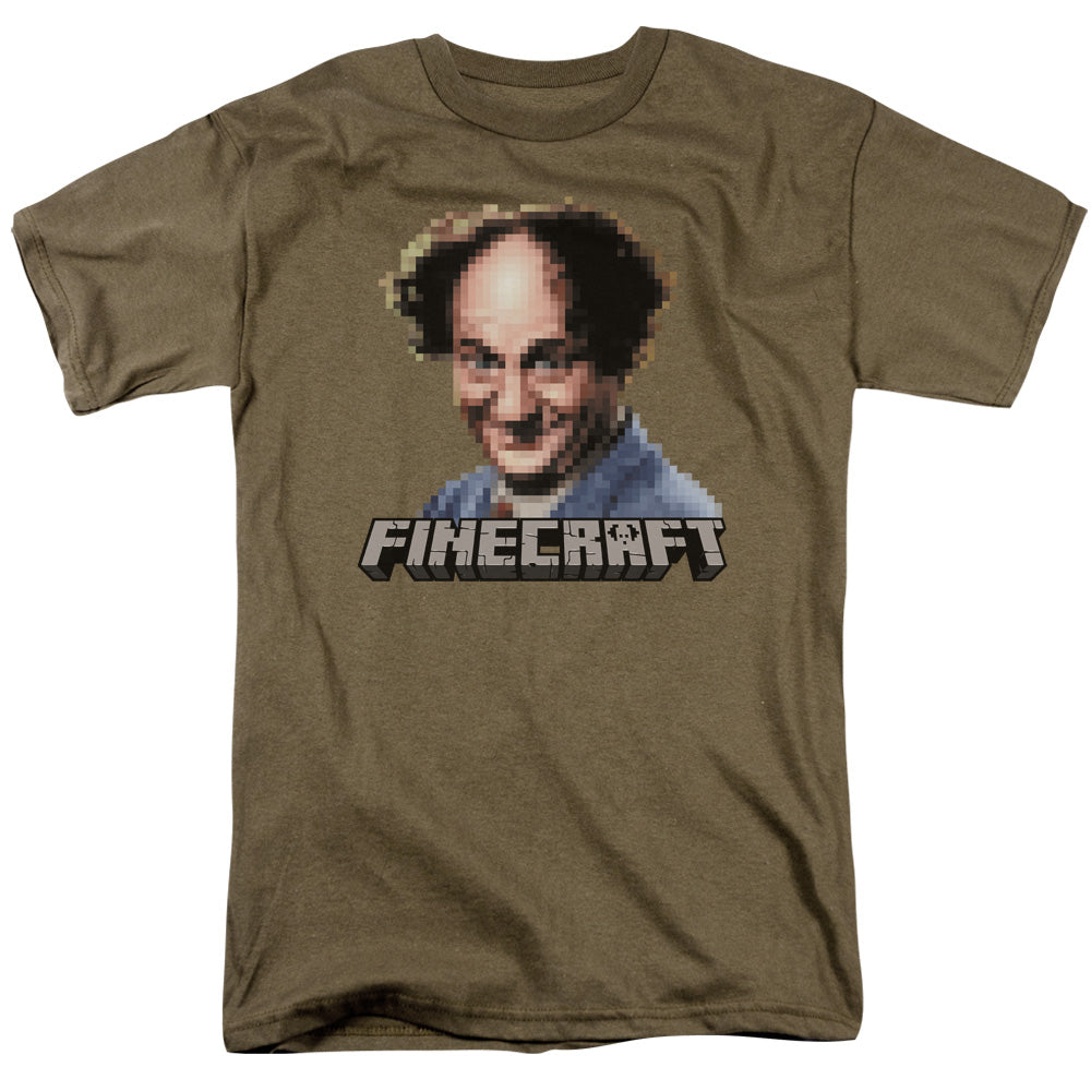 Three Stooges - Finecraft - Short Sleeve Adult 18/1 - Safari Green T-shirt