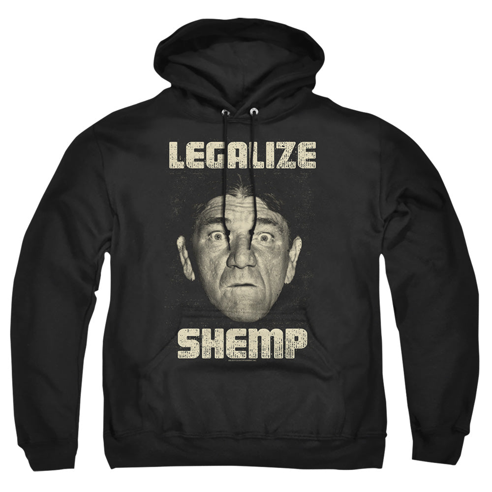 Three Stooges - Legalize Shemp - Adult Pull-over Hoodie - Black