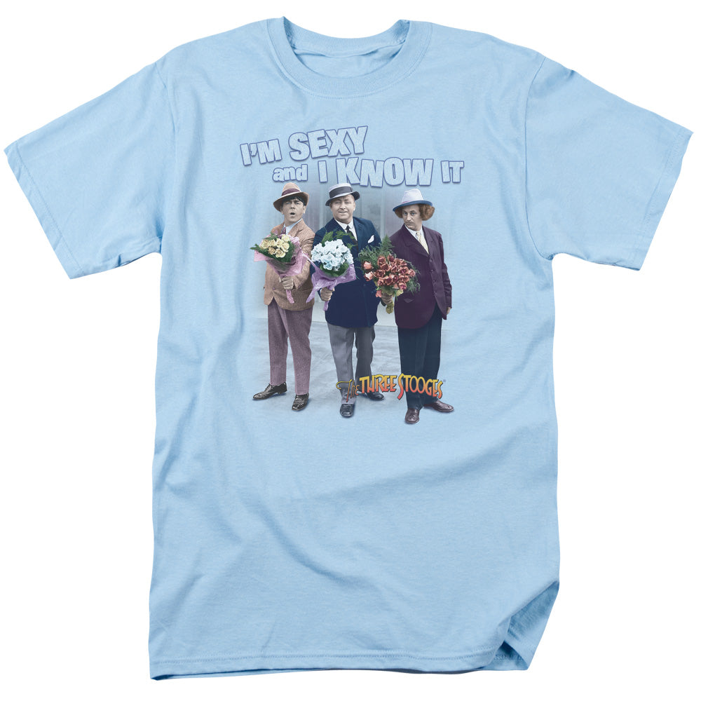 THREE STOOGE EXY - S/S ADULT 18/1 - LIGHT BLUE T-Shirt