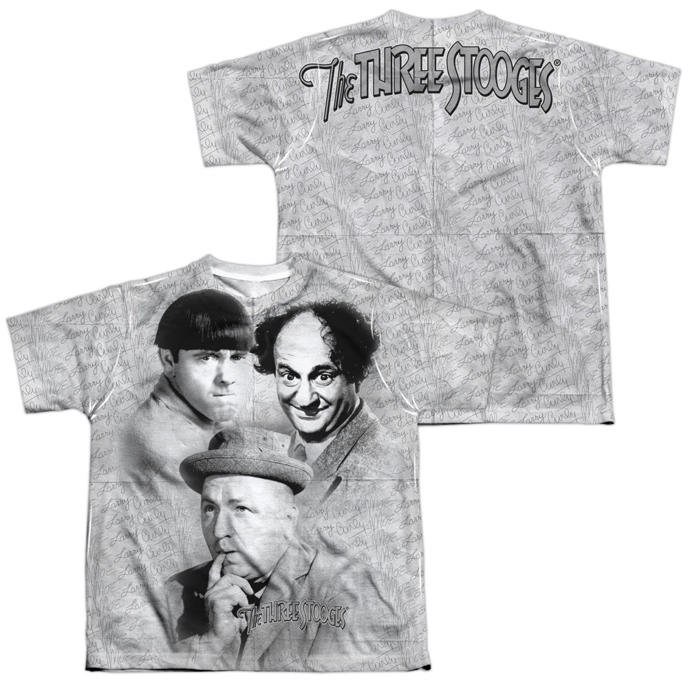 THREE STOOGE IGNATURE (FRONT/BACK PRINT)-S/S YOUTH T-Shirt