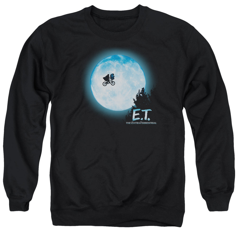 Et - Moon Scene - Adult Crewneck Sweatshirt - Black