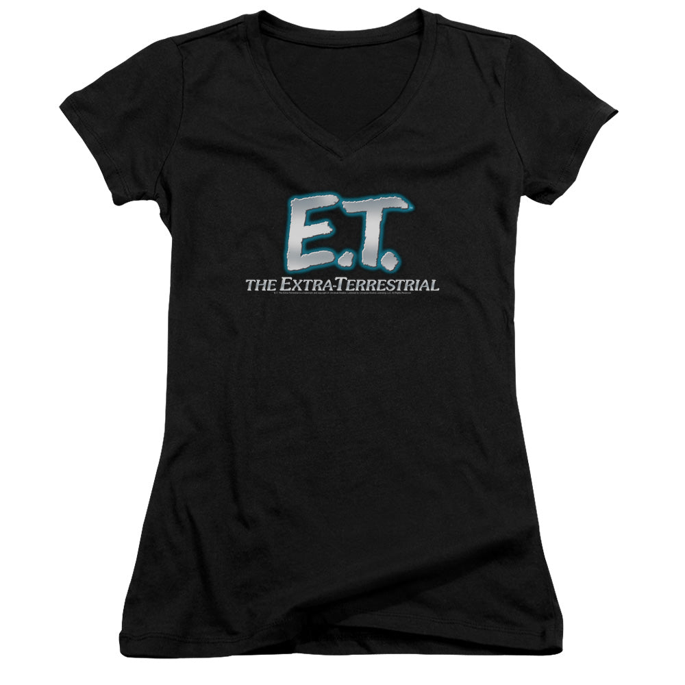 Et - Logo - Junior V-neck - Black - Sm - Black