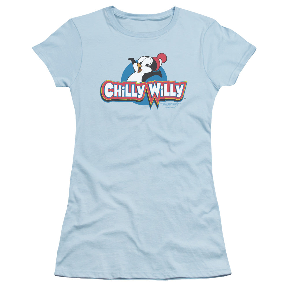 Chilly Willy - Logo - Short Sleeve Junior Sheer - Light Blue - Sm - Light Blue T-shirt