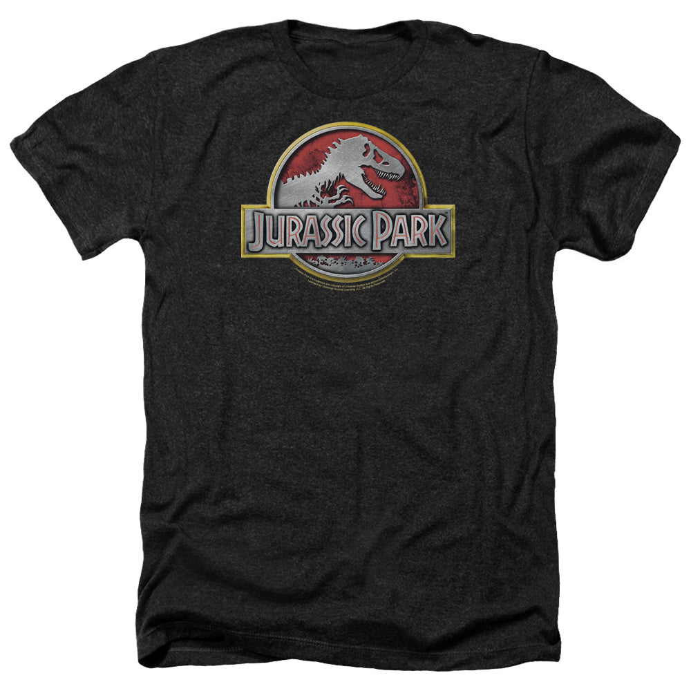 Jurassic Park - Logo - Adult Heather-black