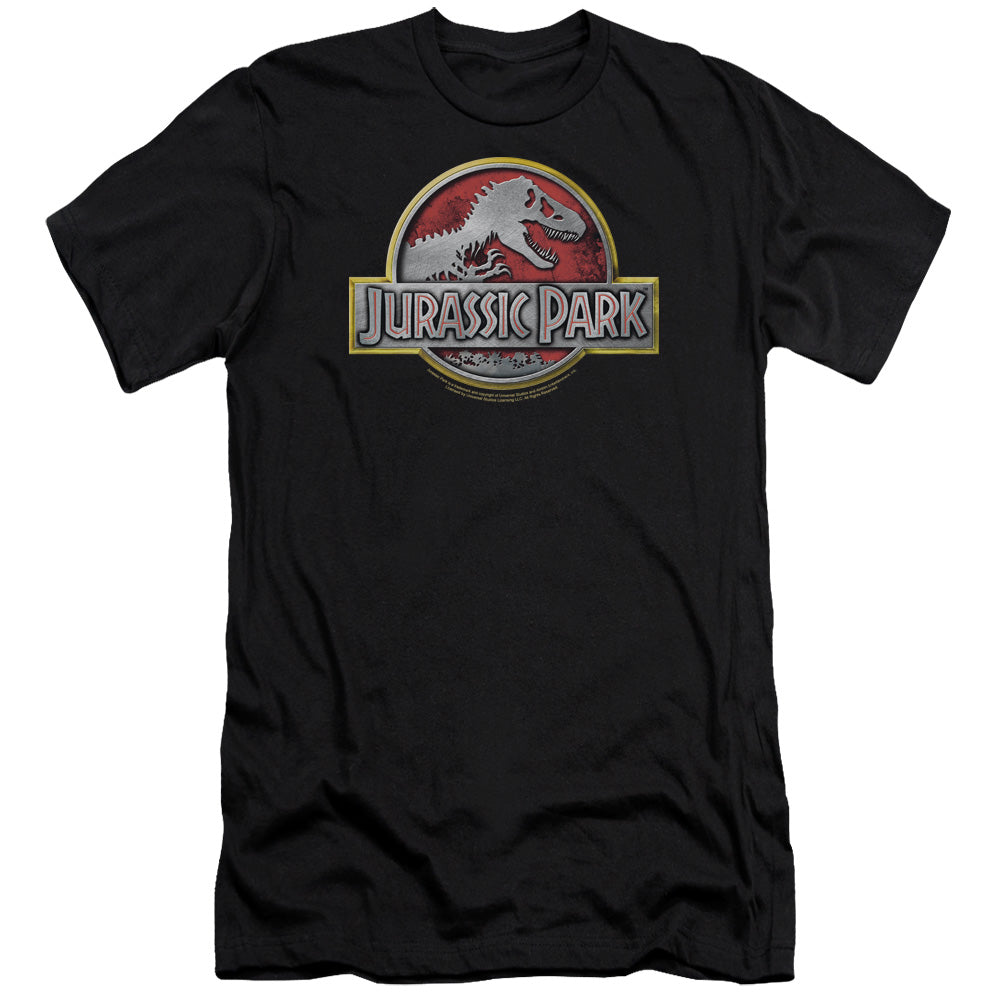 Jurassic Park - Logo-premuim Canvas Adult Slim Fit 30/1 - Black