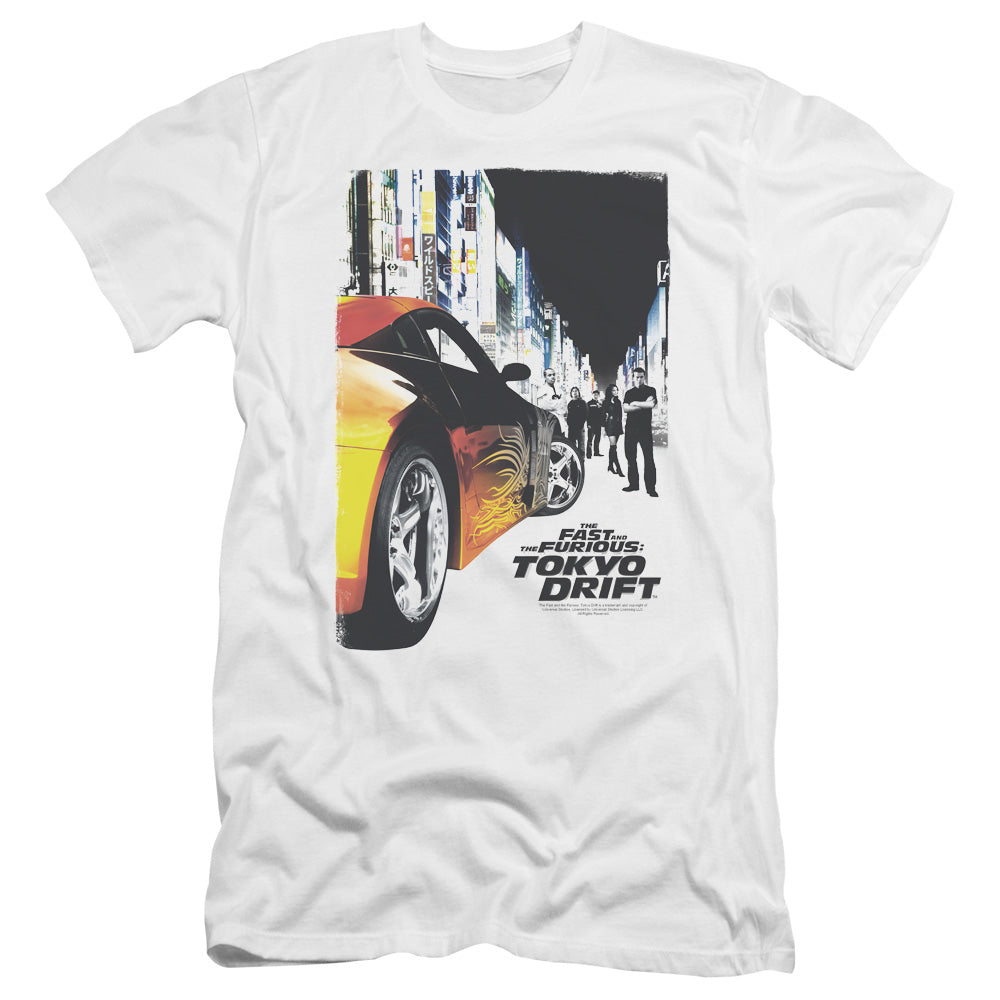 Tokyo Drift - Poster-premuim Canvas Adult Slim Fit 30/1 - White