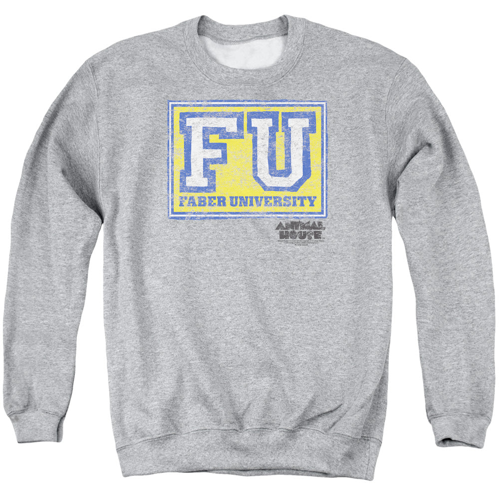 Animal House - Faber University - Adult Crewneck Sweatshirt - Athletic Heather