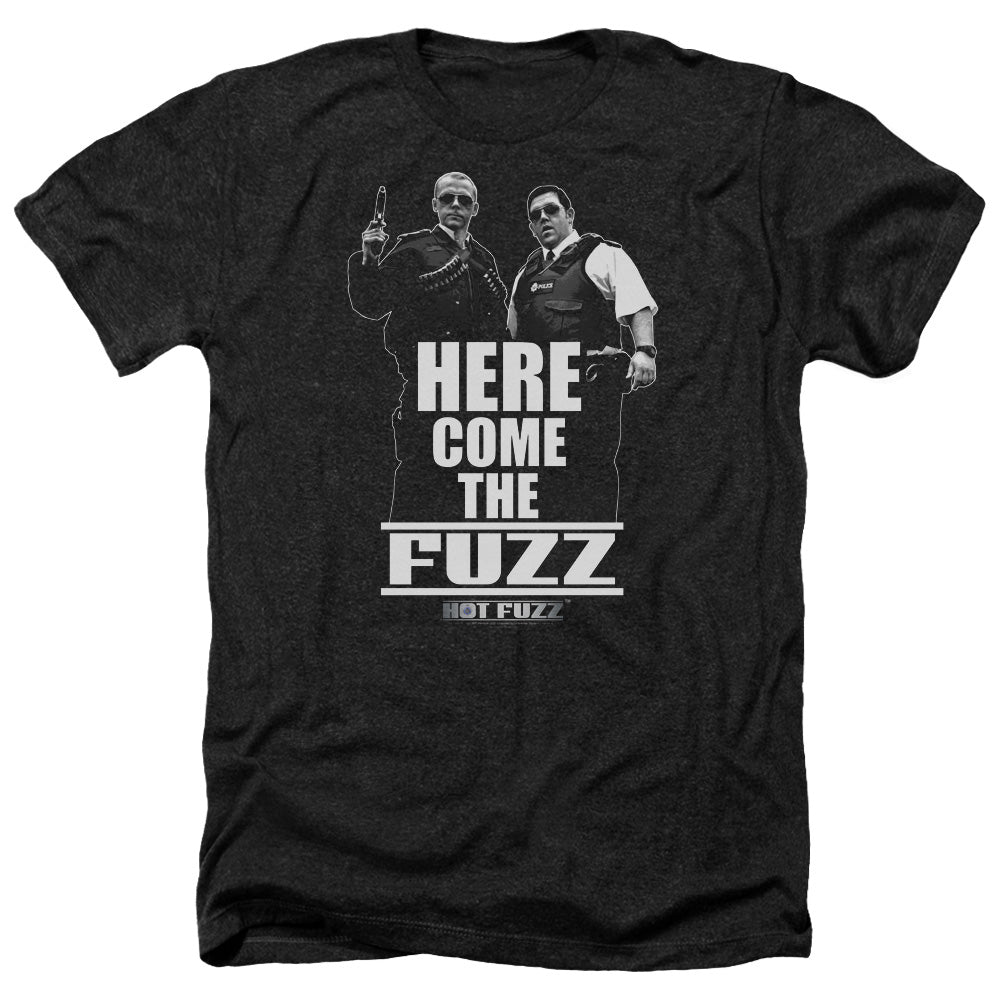 Hot Fuzz - Here Come The Fuzz - Adult Heather-black