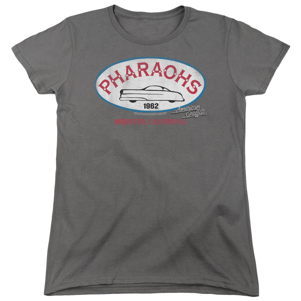 American Graffiti - Pharaohs - Short Sleeve Womens Tee - Charcoal T-shirt