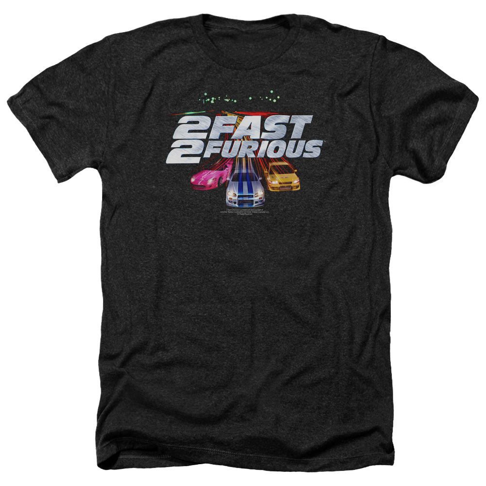 2 Fast 2 Furious - Logo - Adult Heather - Black