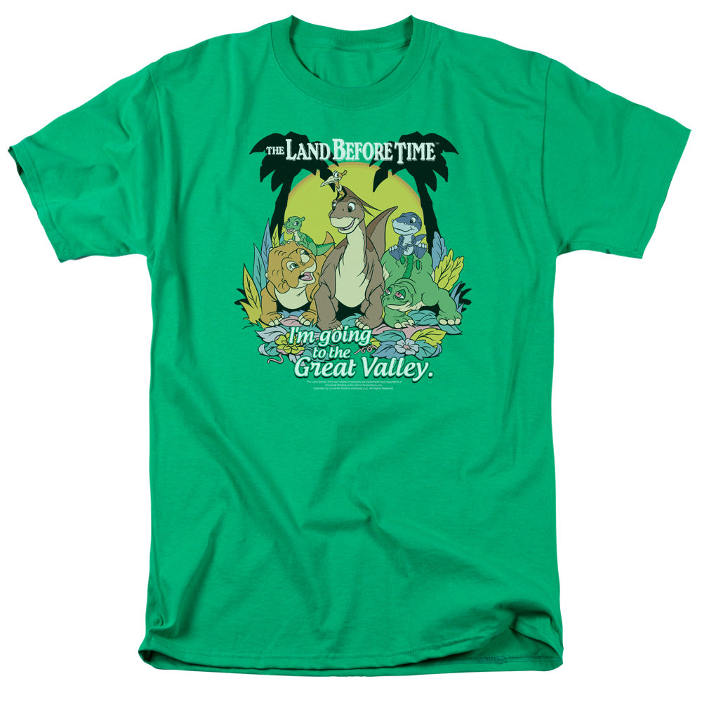 Land Before Time - Great Valley - Short Sleeve Adult 18/1 - Kelly Green T-shirt