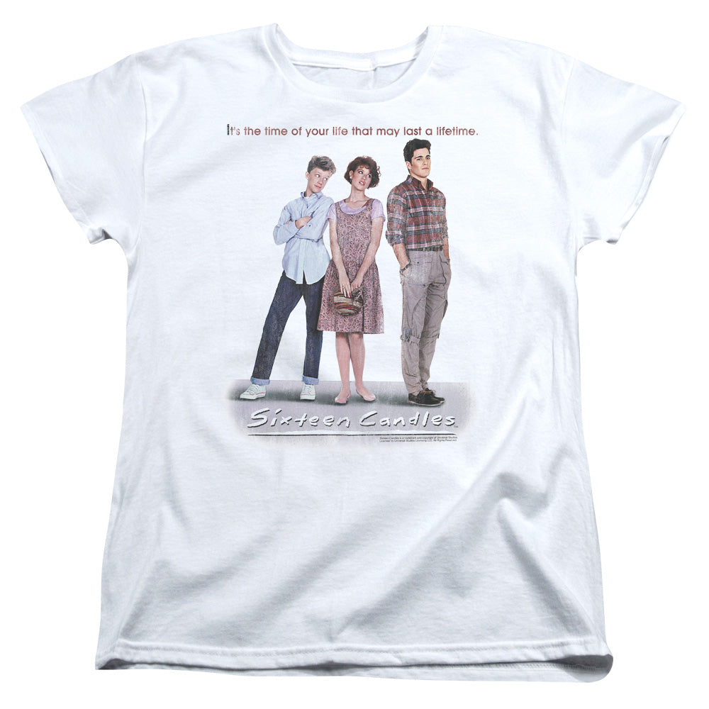 Sixteen Candles - Poster - Short Sleeve Womens Tee - White T-shirt