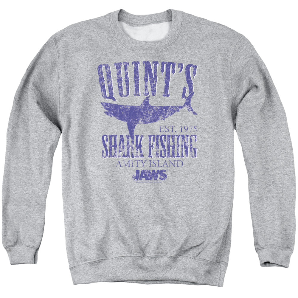 Jaws - Quints - Adult Crewneck Sweatshirt - Athletic Heather