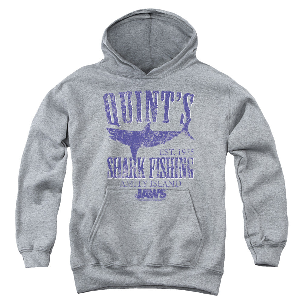 Jaws - Quints - Youth Pull-over Hoodie - Athletic Heather