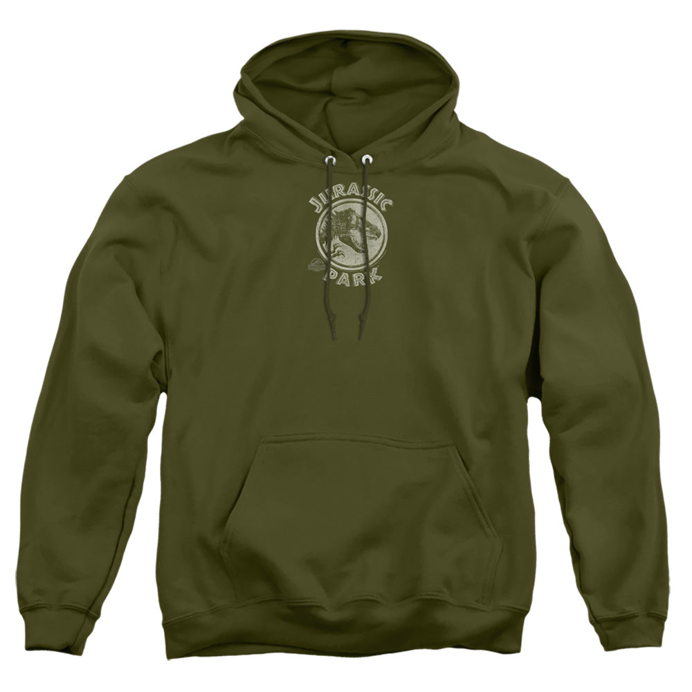 Jurassic Park - Jp Stamp - Adult Pull-over Hoodie - Military Green