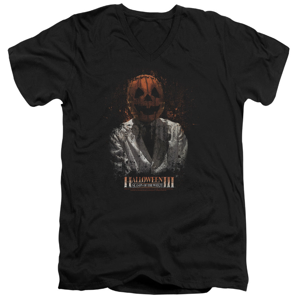 Halloween Iii - H3 Scientist - Short Sleeve Adult V-neck 30/1 - Black T-shirt