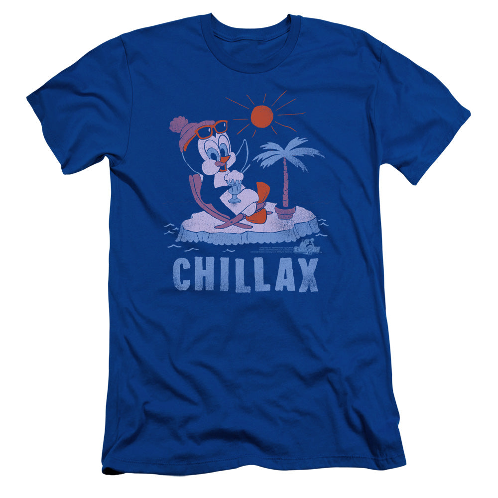 Chilly Willy - Chillax - Short Sleeve Adult 30/1 - Royal - Sm - Royal Blue T-shirt