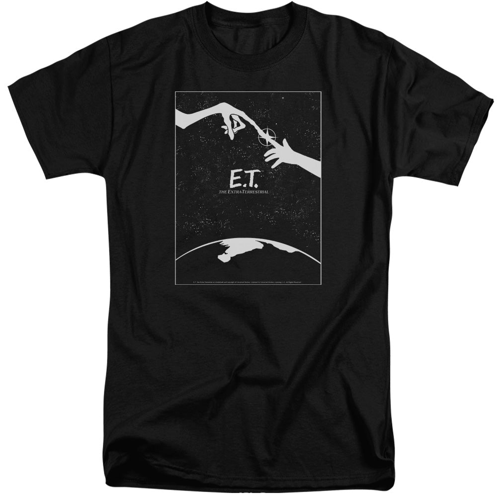 Et - Simple Poster - Short Sleeve Adult Tall - Black - Xl - Black T-shirt