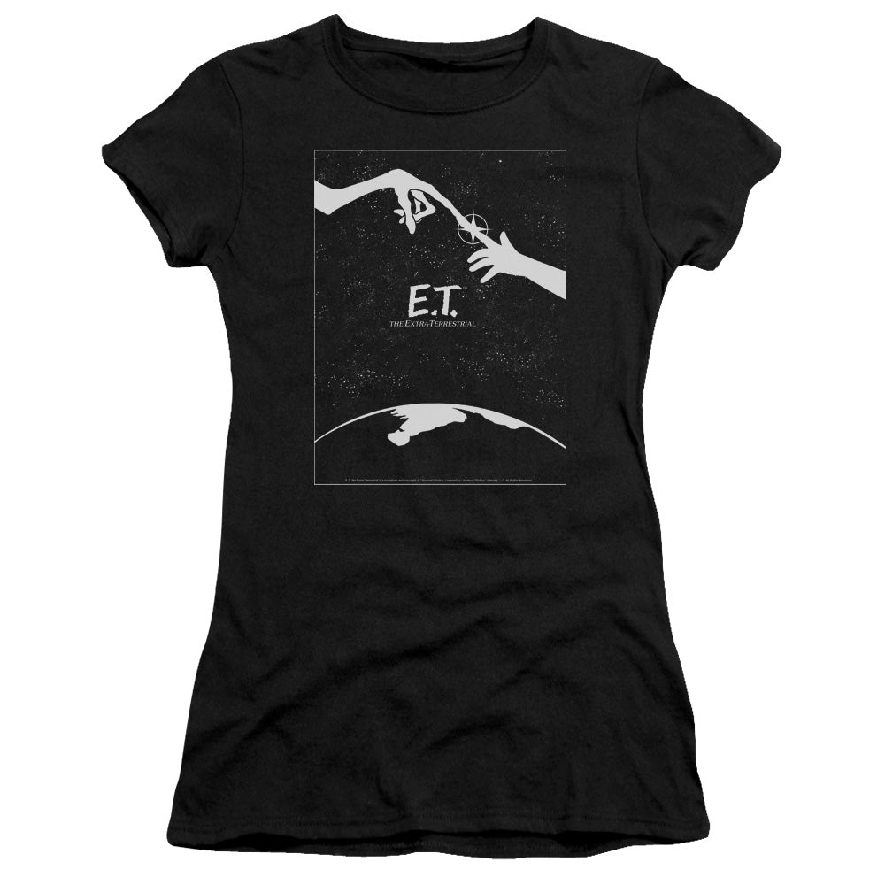 Et - Simple Poster - Short Sleeve Junior Sheer - Black - Sm - Black T-shirt