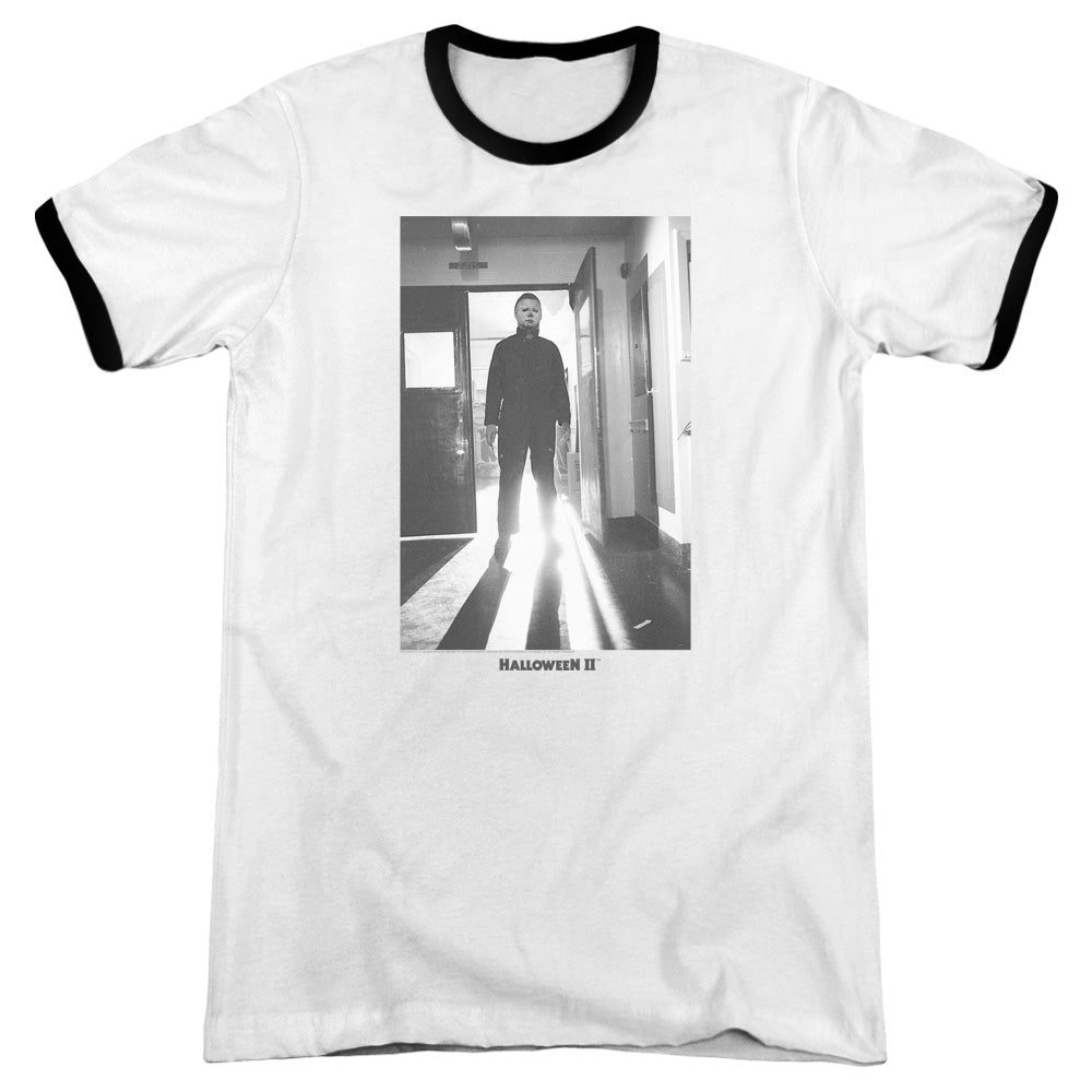 Halloween Ii Monster - Adult Ringer - White/black