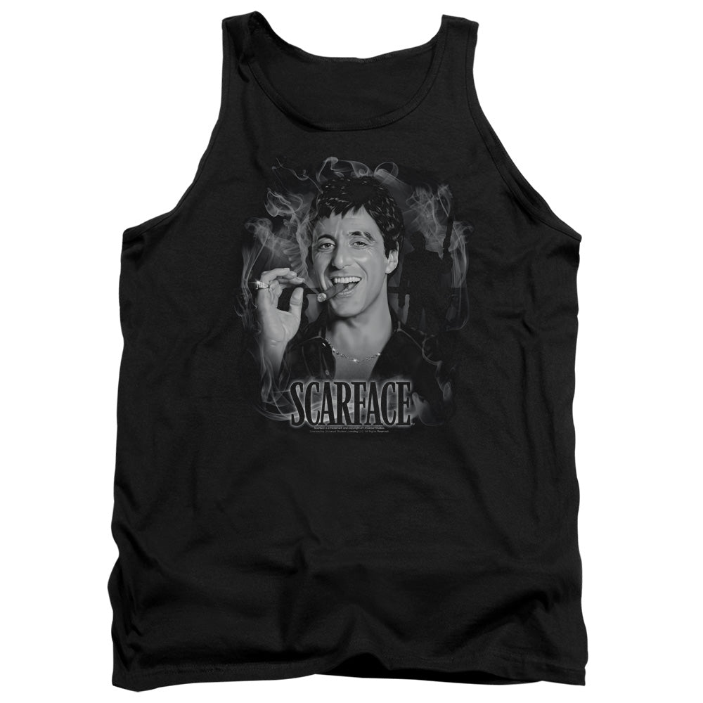 Scarface - Smokey Scar - Adult Tank - Black