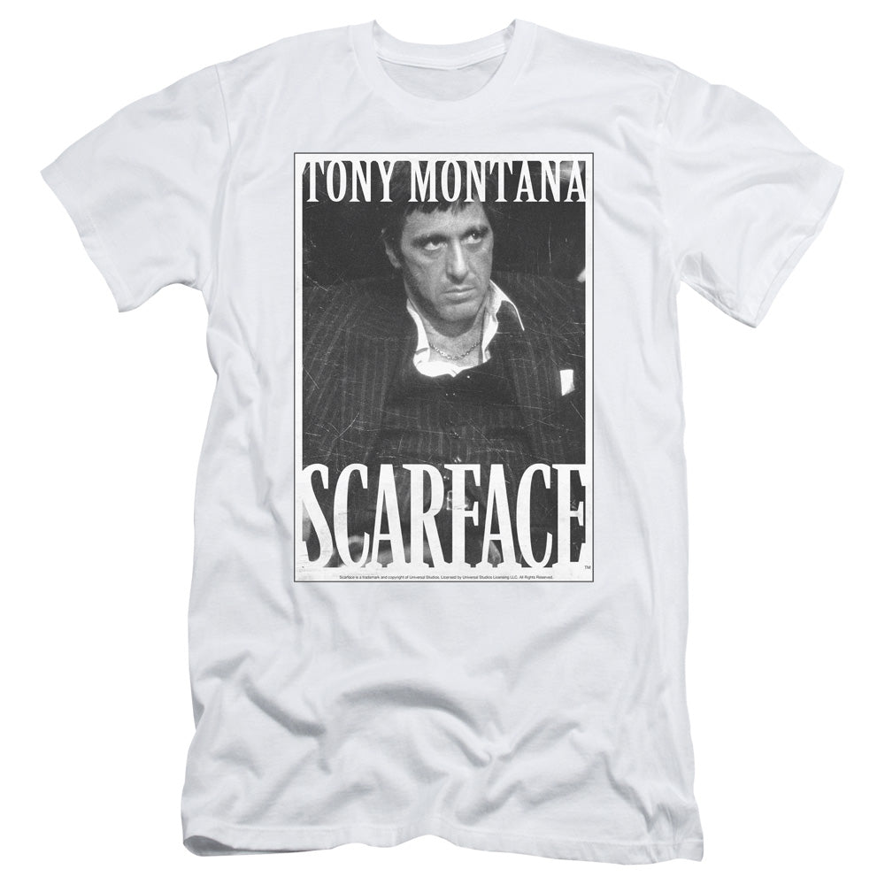 Scarface - Business Face - Short Sleeve Adult 30/1 - White T-shirt