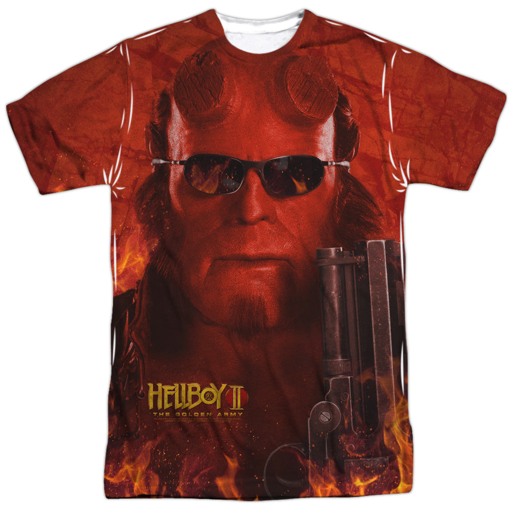 Hellboy Ii - Big Red - Short Sleeve Adult Poly Crew - White T-shirt