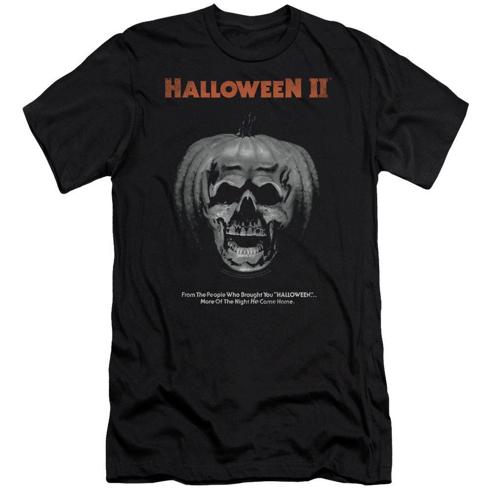 Halloween Ii - Pumpkin Poster - Short Sleeve Adult 30/1 - Black - Sm - Black T-shirt