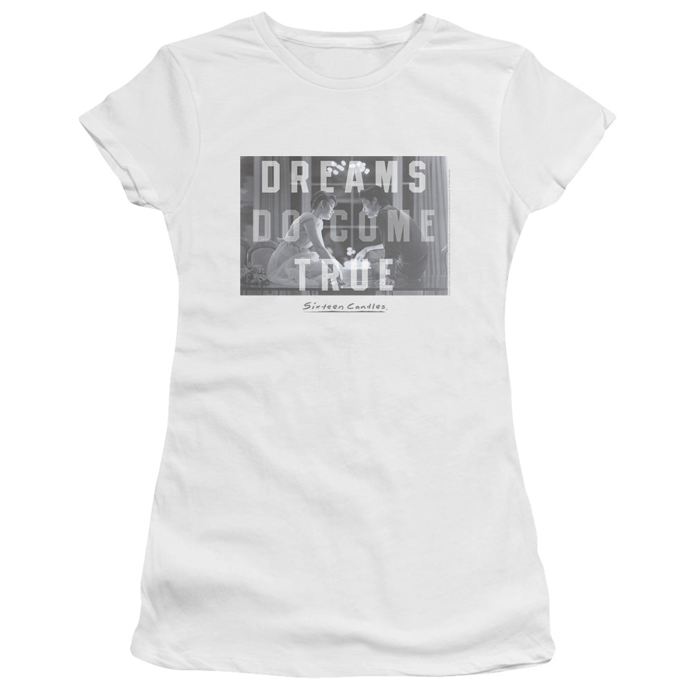 Sixteen Candles - Dreamers - Short Sleeve Junior Sheer - White T-shirt